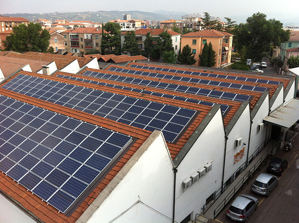 Impianto fotovoltaico industriale